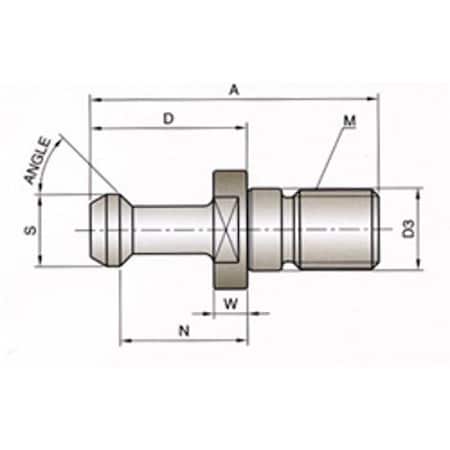 Yg-1 Tool Pull Stud Cat-50 Type Ii SL762